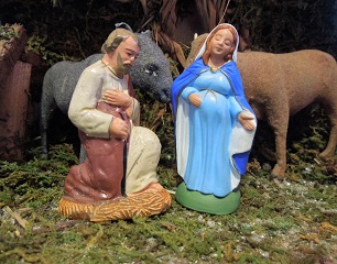Marie et Joseph crèche